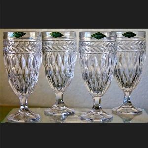 GODINGER SYMPHONY ICED BEVERAGE CRYSTAL GLASSES